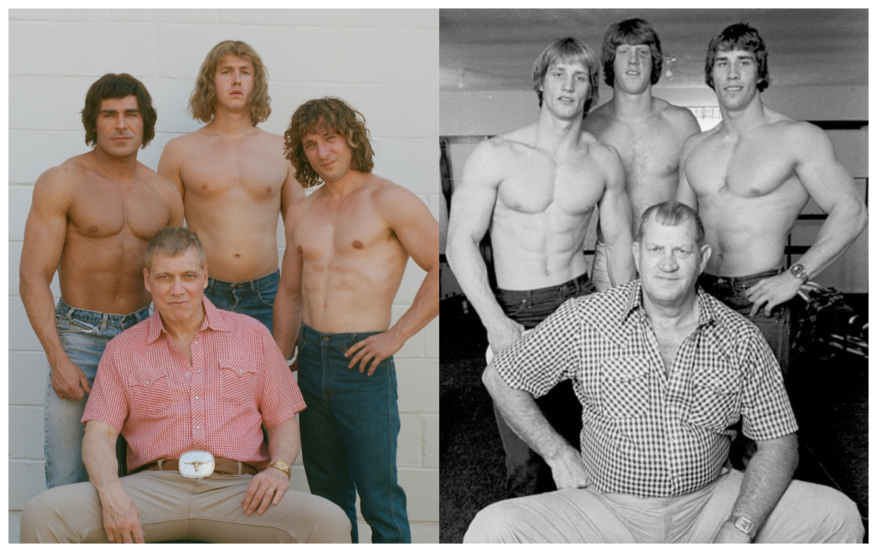 劇中の家族写真と実際のフォン・エリック家の家族写真